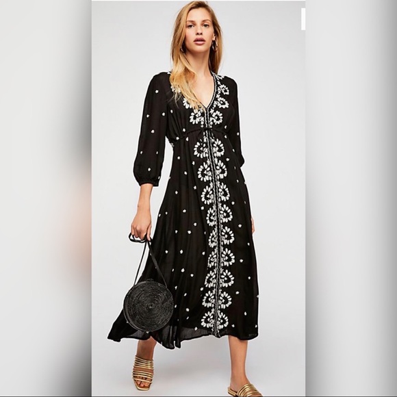 Free People Dresses & Skirts - Free People Fable Midi Dress sz Xs Free People Dresses & Skirts - Free People Fable Midi Dress sz Xs